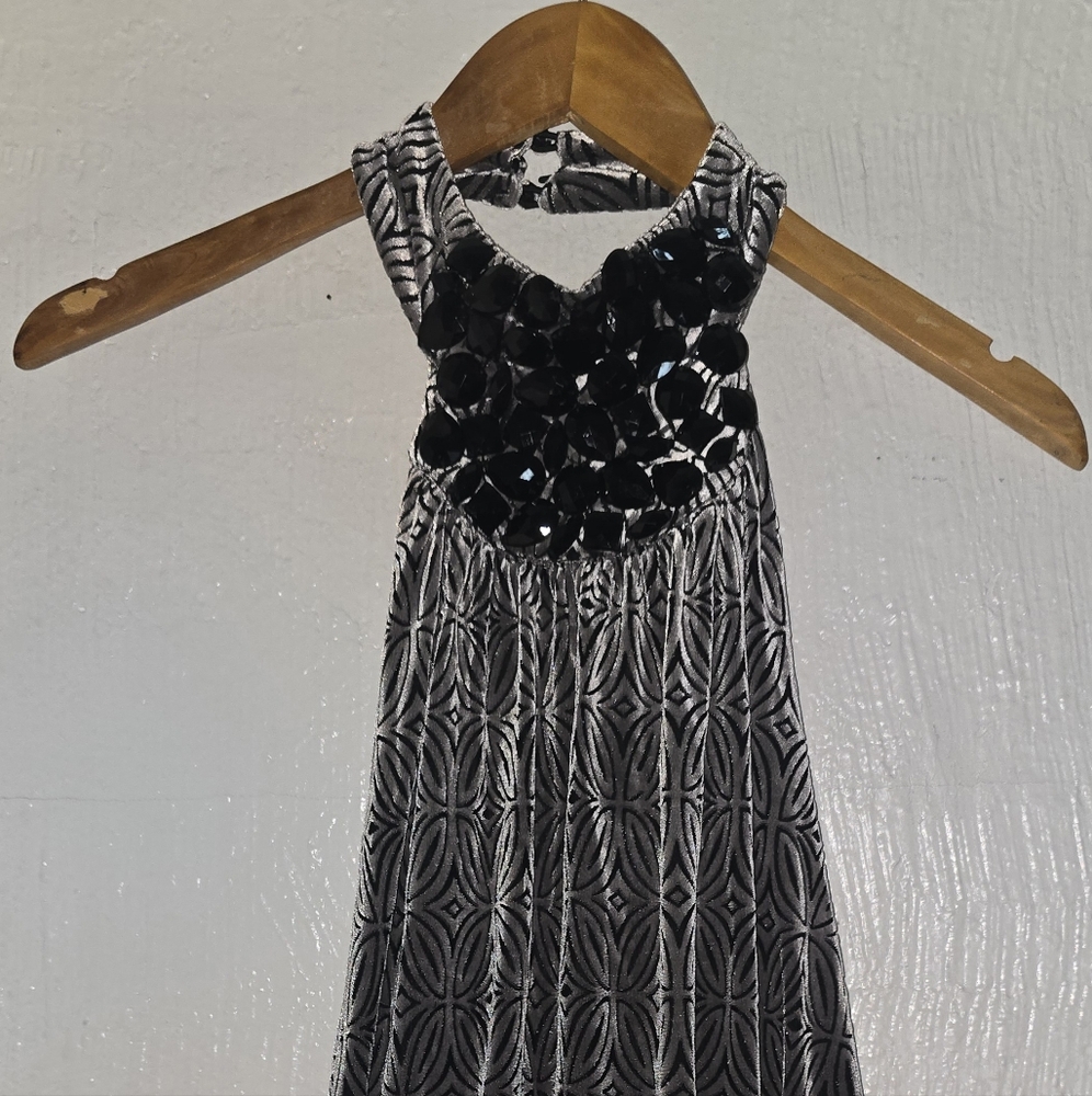 Bebe Gray Pleated A-Line Blouse for Night Out